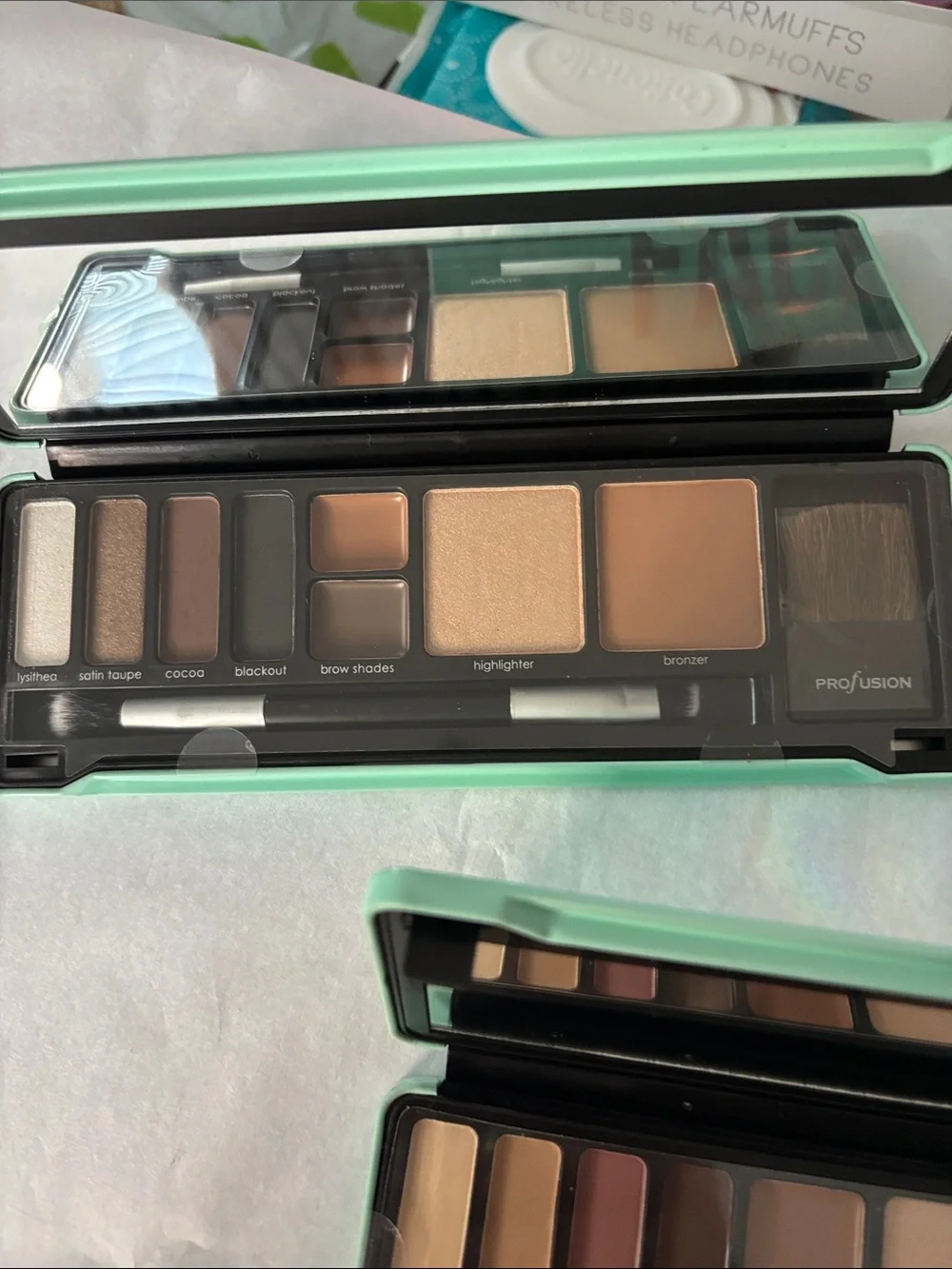 Profusion Cosmetics FACE Palettes. Natural and Night with Holographic Accents